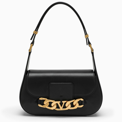 Valentino Garavani Black Vlogo Chain Shoulder Bag