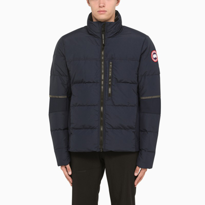 Canada Goose Hybridge High-neck Down Jacket In Navy