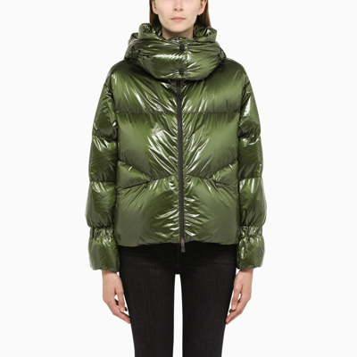 Herno Gradient Green Technical Fabric Padded Jacket