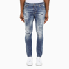 DSQUARED2 SEXY TWIST SLIM JEANS IN BLUE DENIM