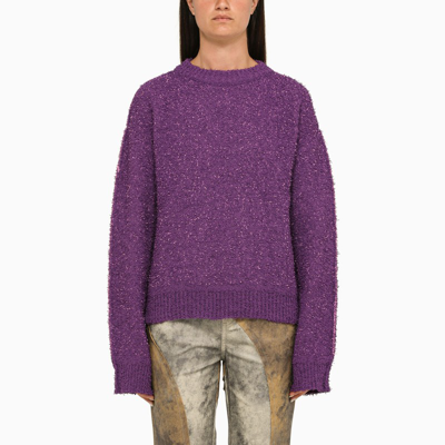 Andersson Bell Purple Crew Neck Sweater With Long Sleeves