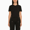 Dion Lee Garter-detail Cotton T-shirt In Black