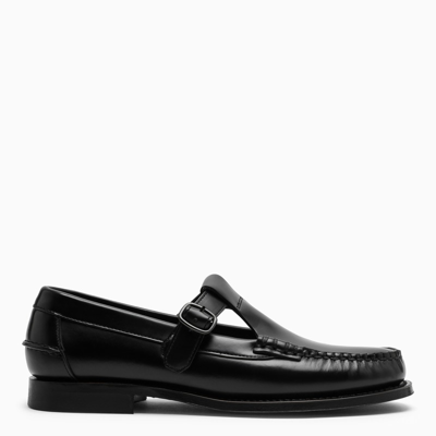 Hereu Alber Loafers In Smooth Black Leather