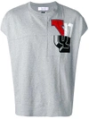 FACETASM chest print shortsleeved sweatshirt,ZUK15300111848376