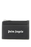 PALM ANGELS LEATHER CARDHOLDER WITH LOGO