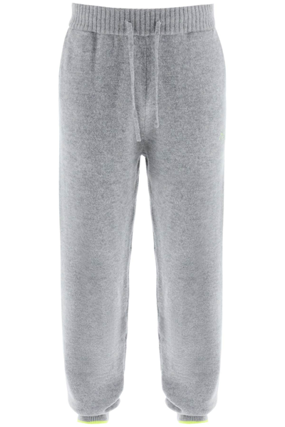 Msgm Wool And Cashmere Pants In Grey