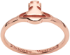 Vivienne Westwood Rose Gold Carmen Ring In G002 Pink Gold