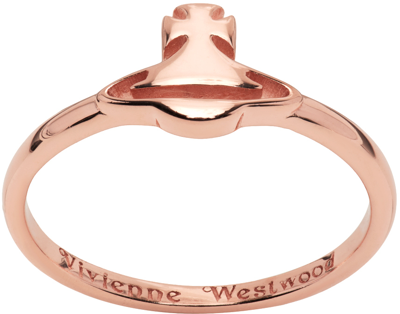 Vivienne Westwood Rose Gold Carmen Ring In G002 Pink Gold