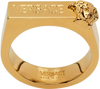 Versace Gold Medusa Ring In  Gold