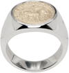Tom Wood Silver Coin Ring In Gold