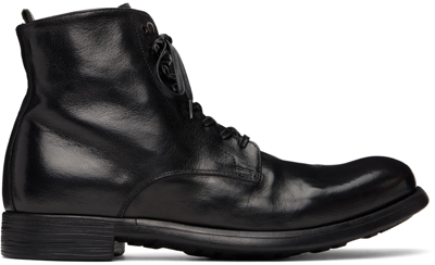 Officine Creative Black Chronicle Boots In Nero
