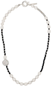 Pearl Octopuss.y Silver Black Pearl Necklace In Black Pearl