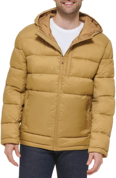 COLE HAAN COLE HAAN SIGNATURE HOODED NYLON PUFFER JACKET