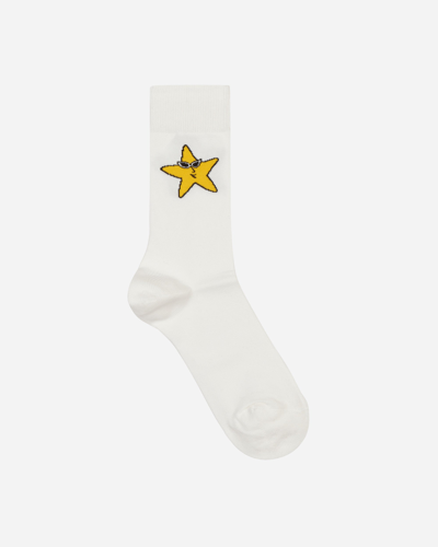 Sky High Farm Stars Socks In White