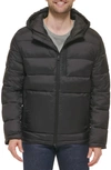 Cole Haan Men's Lightweight Hooded Puffer Jacket In Black