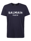 Balmain Women's Blue Cotton T-shirt