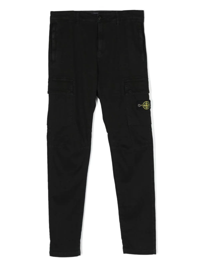 Stone Island Junior Kids' By Old Trousers In Blue