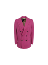 Dsquared2 New York Double-breasted Pink Wool Blazer D-squared2 Woman