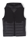 C.P. COMPANY GOOGLE-DETAIL HOODED QUILTED GILET