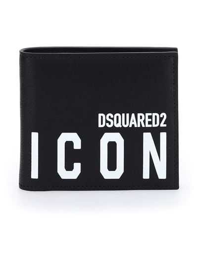 Dsquared2 Wallet In Nero/bianco