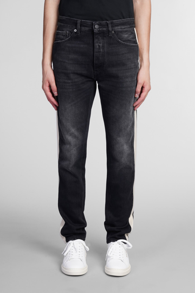 Palm Angels Straight Cut Jeans In Grey