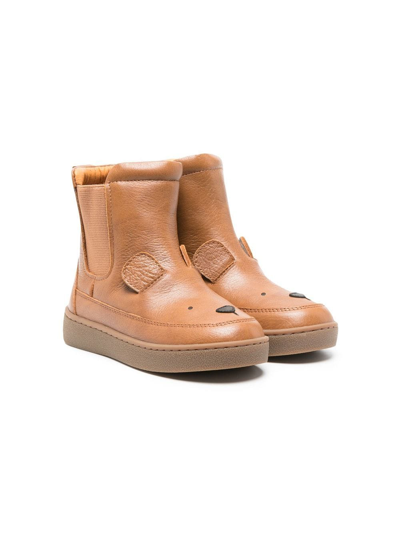Donsje Kids' Thuru Classic Chelsea Ankle Boots In Brown