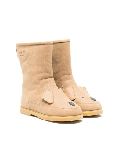 Donsje Kids' Wadudu Classic Shearling-lining Boots In Brown