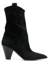 Aquazzura Boogie 70 Suede Ankle Boots In Black