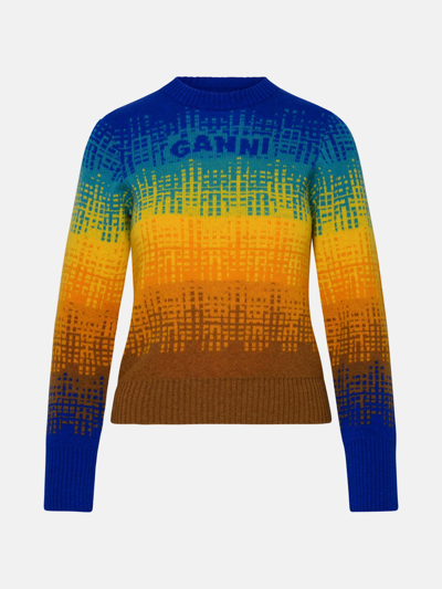 Ganni Multicolor Wool Blend Sweater