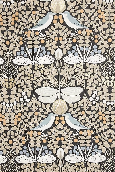 York Wallcoverings Butterfly Garden Wallpaper In Black