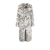 Yuhan Wang Belted Faux Fur Coat In Black