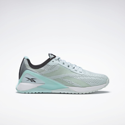 Reebok Nano X1 Training Shoes In Chalk Blue/digital Glow/white