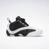 Reebok Answer Iv Basketball Shoes In White/black/silver Met.