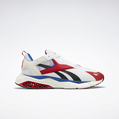 Reebok White Hexalite Legacy Sneakers In Ftwr White/vector Red/vector Blue