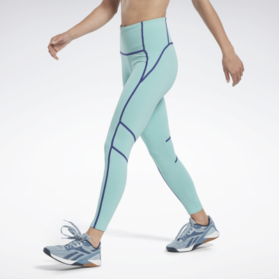 Reebok Women's Les Mills® Colorblock Leggings In Semi Classic Teal
