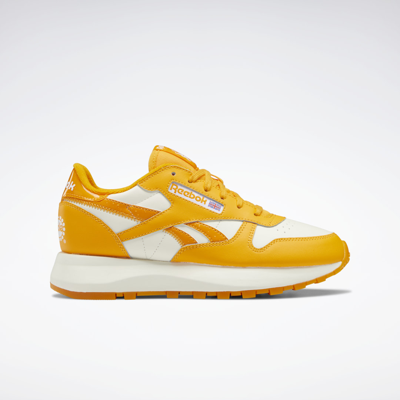 Reebok Popsicle Classic Leather Sp Shoes In Semi Fire Spark/chalk/semi Fire Spark