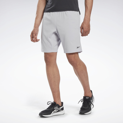 Reebok Workout Ready Woven Shorts In Sterling Gray-grey In Pure Grey 3