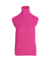 Jejia Sleeveless Turtleneck Sweater In Fuchsia