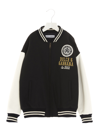 Dolce & Gabbana Leather-paneled Varsity Jacket In Multicolor