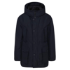 WOOLRICH HOODED BUTTONED JACKET