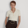 Ralph Lauren Piqué Polo Shirt In Mascarpone Cream