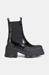 GANNI CLEATED HEELED MID CHELSEA BOOTS