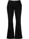 Dsquared2 Bell Bottom Trouser In Nero