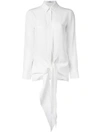 GIVENCHY GIVENCHY WAIST-TIE SHIRT - WHITE,17P601430011830739