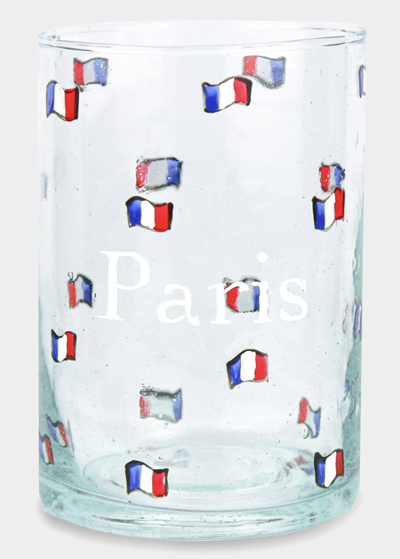 Marin Montagut Drapeaux Paris Drinking Glass In Multi