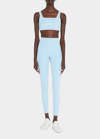 Girlfriend Collective Compressive Rib Tommy Sports Bra In Bluebell