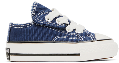 Converse Baby Navy Chuck 70 Sneakers In Midnight Navy/egret/