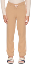 CHLOÉ KIDS BROWN ORGANIC LOUNGE PANTS