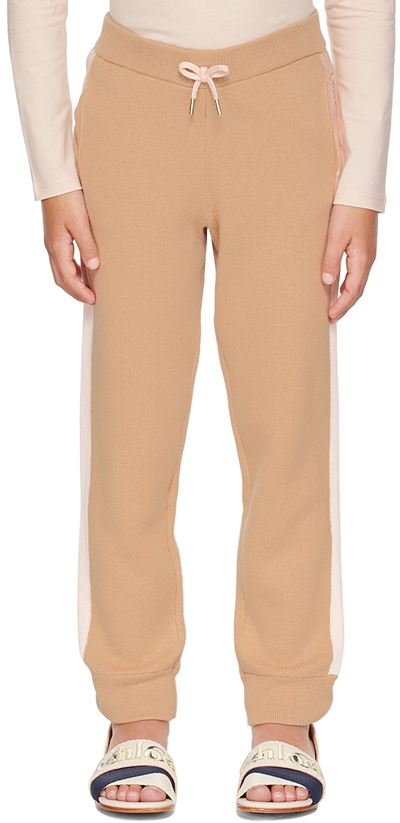 Chloé Brown Trousers Unisex Chloè Kids In 231 Stone