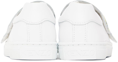 Kenzo Kids White Tiger Sneakers In 10p - Blanc